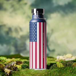 Amerikaans gepersonaliseerd monogram voor de Ameri Waterfles