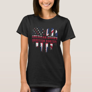 Amerikaans geteeld met Britse wortels Verenigd Kon T-shirt