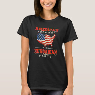 Amerikaans geteeld met Hongaarse onderdelen Patrio T-shirt