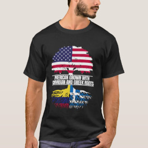 Amerikaans geteeld met vlag-erfgoed Colombiaanse G T-shirt