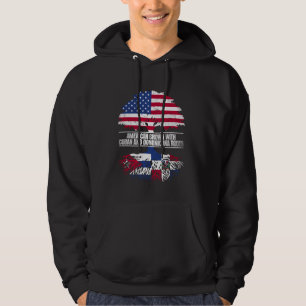 Amerikaans geteeld met vlag-erfgoed Kubaanse Domin Hoodie