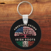 Amerikaans geteelde Ierse wortels St. Patrick's Da Sleutelhanger (Voorkant)