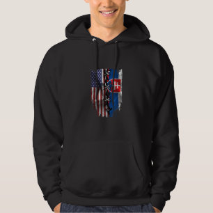 Amerikaans geteelde Slowaakse wortels USA Slowakij Hoodie