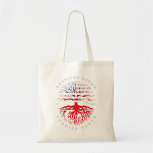 Amerikaans geteelde Turkse wortels Turkse vlag Tote Bag
