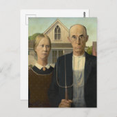 Amerikaans Gothic Briefkaart (Voorkant / Achterkant)