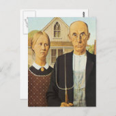 Amerikaans Gothic Briefkaart (Voorkant / Achterkant)