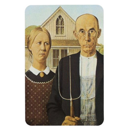Amerikaans Gothic Magneet (Verticaal)