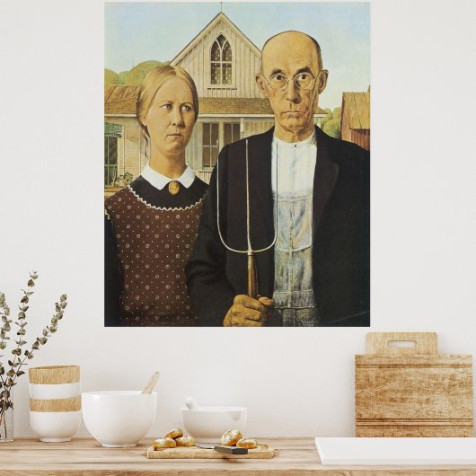 Amerikaans Gothic Poster (Keuken)