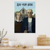 Amerikaans Gothic, tekstPoster toevoegen Poster (Keuken)