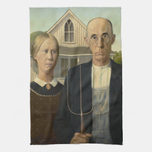 Amerikaans Gothic Theedoek