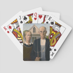 Amerikaans Gothicisme: landelijk leven arme platte Pokerkaarten