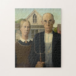 Amerikaans Gothisch door Grant Wood Legpuzzel