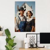 Amerikaans Gotisch deel Deux Poster (Thuiskantoor)