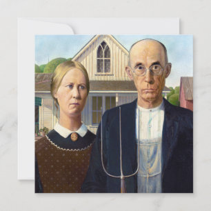 Amerikaans gotisch Klassiek schilderen Grant Wood Kaart