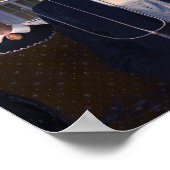 Amerikaans gotisch schilderij van Grant Wood Poster (Hoek)