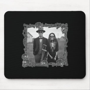 Amerikaans gotisch skelet Halloween kostuum Muismat