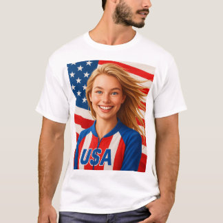 Amerikaans grafisch t-shirt voor mannen