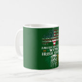 AMERIKAANS groeide met IRISH Roots! Koffiemok (Voorkant links)