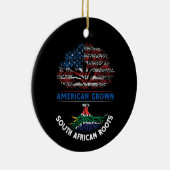 Amerikaans Groot Zuid-Afrikaanse Roots Vlag Venezu Keramisch Ornament (Rechts)