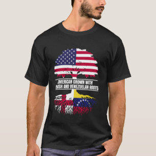 Amerikaans Grown met Vlag Erfgoed Engels Venezuela T-shirt