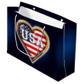 Amerikaans hart large cadeautasje (Voorkant Gekanteld)