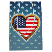 Amerikaans hart medium cadeauzakje (Voorkant)