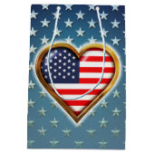 Amerikaans hart medium cadeauzakje (Achterkant)