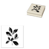  "AMERIKAANS HOLLY" WOOD ART STAMP 	RUBBERSTEMPEL (Gestempeld)