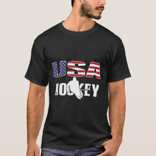 Amerikaans ijshockeyliefhebbers shirt - Usa vlag