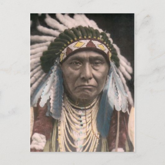 Amerikaans Indiaans Briefkaart (Voorkant)