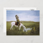 Amerikaans Indiaans Briefkaart (Voorkant / Achterkant)