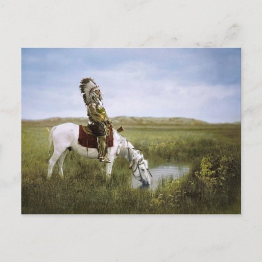 Amerikaans Indiaans Briefkaart (Voorkant)
