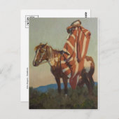 Amerikaans Indiaans Briefkaart (Voorkant / Achterkant)