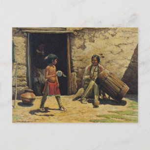 Amerikaans Indiaans Briefkaart