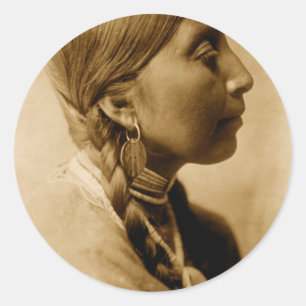 Amerikaans Indiaans Collectie Ronde Sticker