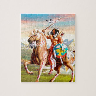 Amerikaans Indiaas Hersenbrood op paard Legpuzzel