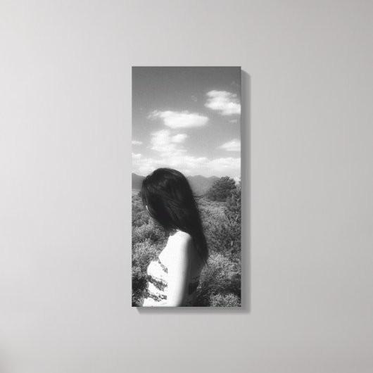 Amerikaans Indiaas Meisje Canvas Afdruk (Voorkant)