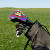Amerikaans inheems motief indie geometrisch patroo golfheadcover (Insitu)