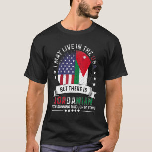 Amerikaans Jordaans huis in Amerikaanse Patriot Am T-shirt