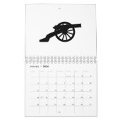 Amerikaans kanon Silhouette Kalender (Jan 2026)