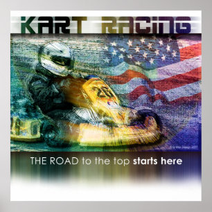 Amerikaans karting poster
