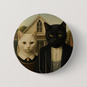 Amerikaans Katholiek Ronde Button 5,7 Cm