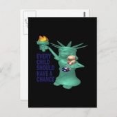 Amerikaans kind briefkaart (Voorkant / Achterkant)