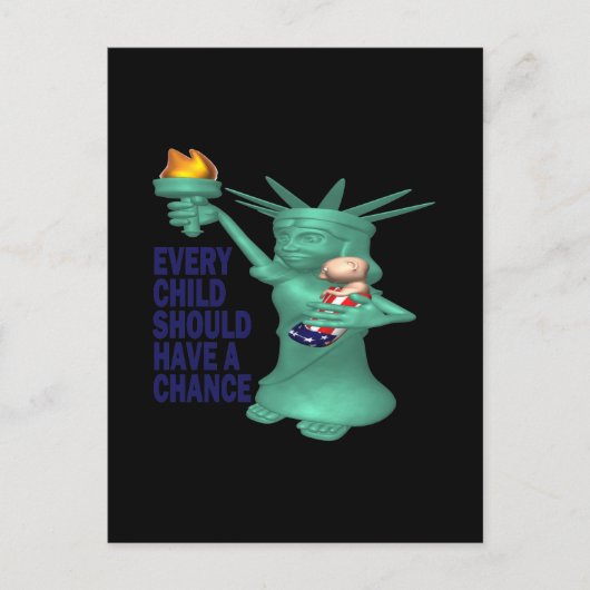 Amerikaans kind briefkaart (Voorkant)