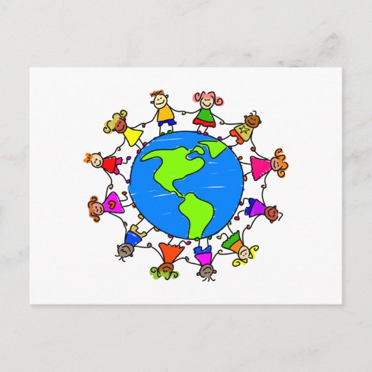 Amerikaans Kind Briefkaart (Voorkant)