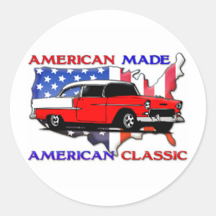 Amerikaans Klassiek Ronde Sticker