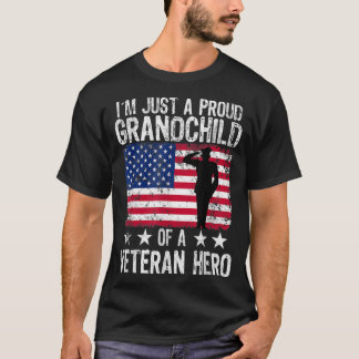 Amerikaans kleinkind Patriottisch Bedankt T-shirt