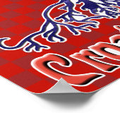 Amerikaans Kroatisch Poster (Hoek)