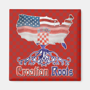 Amerikaans Kroatisch Roots Magnet Magneet