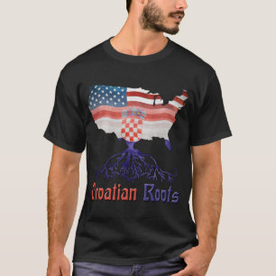 Amerikaans Kroatisch T-shirt
